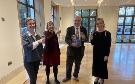 A photo of the presentation (Left to right: Emma, Valerie, Richard, Lucy)
